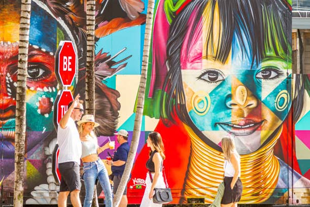 Exploring the street art of Wynwood is an excellent free activity